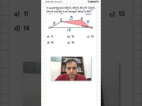What is the diagonal? An elegant AMC 12 problem