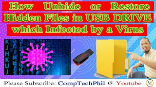 Show Hidden Files Infected by Virus in USB Flash Drive (Unhide Virus Files | English