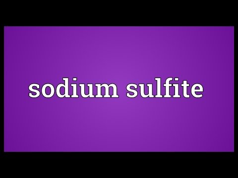 Meaning of sodium sulfite