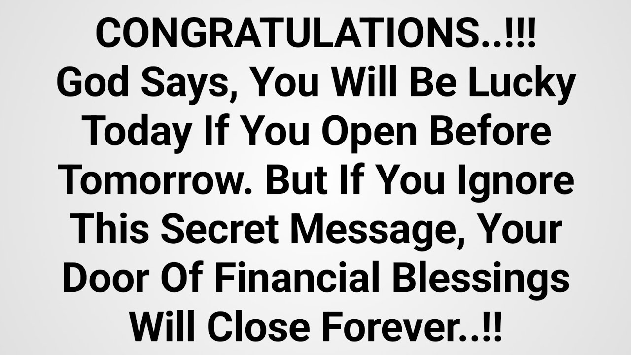 11:11💌God Says: You Will Be Very Lucky Today If You Open This Secret...✝️God Miracles 4 You 1111