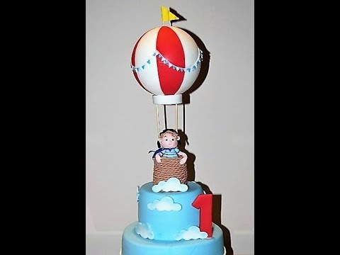 Cake decorating tutorials | how to make an air balloon cake topper | Sugarella Sweets Video