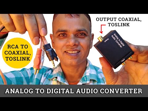 How to convert Analog audio to digital toslink, coaxial