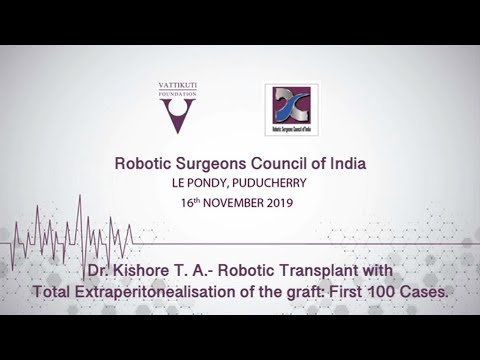 Robotic Kidney Transplant with Total Extraperitonealisation of the Graft