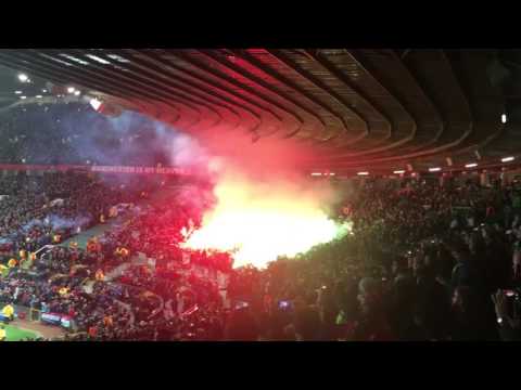 Supporters St Etienne Old Trafford