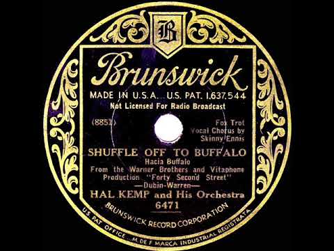 1933 HITS ARCHIVE: Shuffle Off To Buffalo - Hal Kemp (Skinny Ennis, vocal)