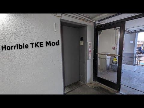 Terrible TKE H-Power hydraulic elevator at the Motel 6 Fort Detrick in Frederick MD