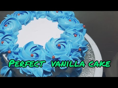 vanilla cake| perfect vanilla sponge cake🎂| cake without oven 👍| NABA CREATION