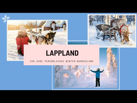 Winterurlaub in Lappland - die Highlights [Huskys, Schneeschuhe, Polarlichter in 90 Sekunden]