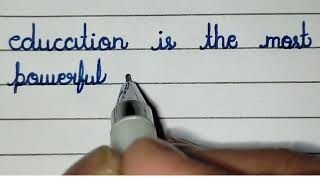 How to improve cursive handwriting || how to write in cursive || cursive writing practice,