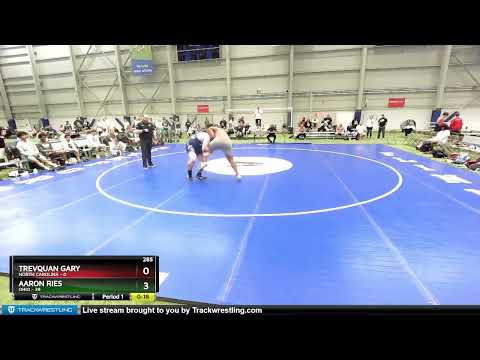 285 Lbs Round 1 (16 Team) - Trevquan Gary, North Carolina Vs Aaron Ries, Ohio A173