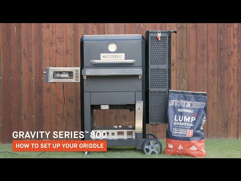 How to Set Up Griddle on Masterbuilt Gravity Series 800 Video
