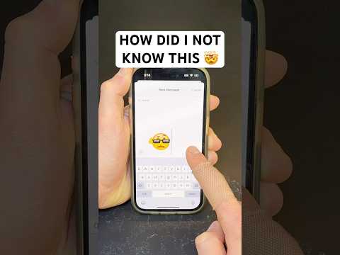 How to make your own emojis 🤯 #iphonetips #iphonetricks #iphonehacks #lifetips #lifehacks