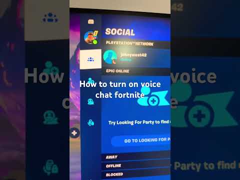 How to turn on voice chat fortnite
