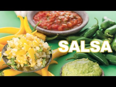 , title : 'Hjemmelaget salsa til taco | Chunky Salsa | Gul salsa | Grønn salsa'