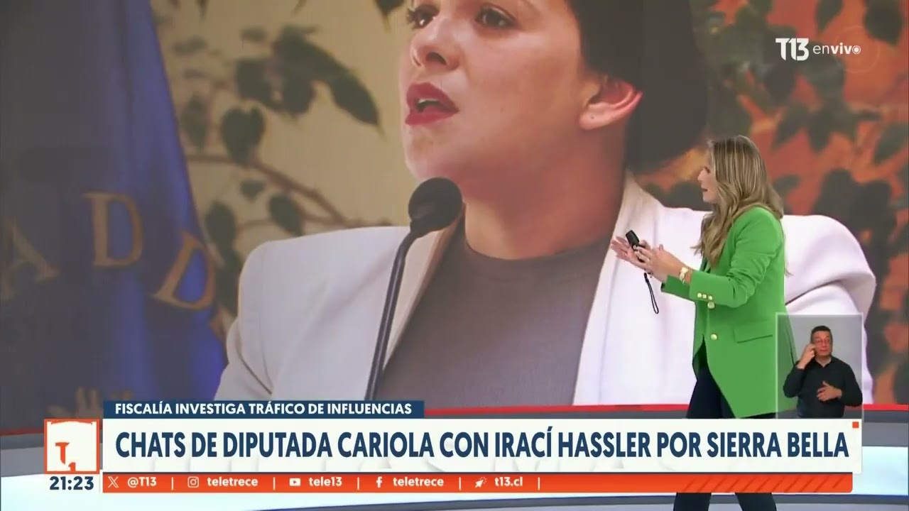 Chats de diputada Cariola con Irací Hassler por Sierra Bella