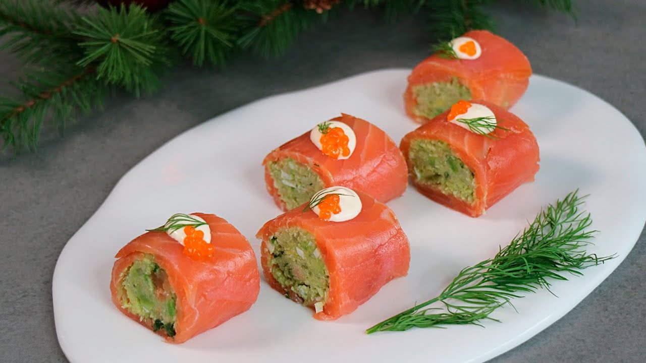 ROLLITO DE SALMÓN AHUMADO | Aperitivos navideños fáciles y originales
