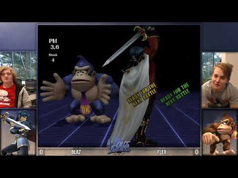 QUT Smash 9 Project M  - LR2 - Blaz (Marth) vs Flex (Donkey Kong)