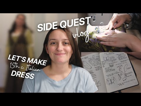 Side Quest in Creating Historical Clothing || 15th Century Italian Gamurra and Giornea