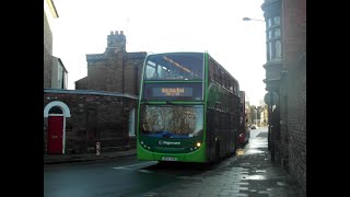 preview picture of video 'Video Stagecoach East 19310 AE07KZM on Green P&R to Babraham Road 20140111'