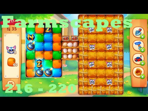 Farmscapes Level 216 - 220HD Gameplay Walkthrough |  3 - match game | android | ios | pc | app