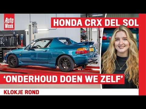 Angela (26) zweert bij haar Honda CRX del Sol: 'De motor heeft er inmiddels zes ton op zitten'