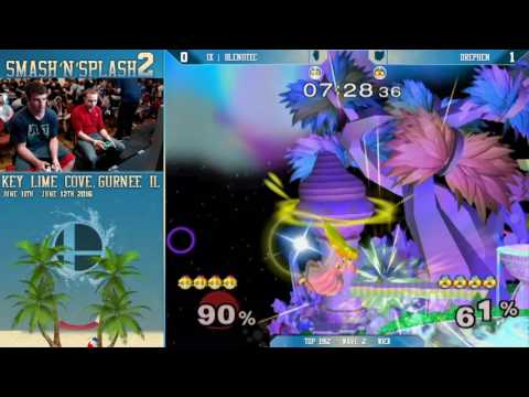Smash'N'Splash 2 - IX | Blendtec (Peach) vs. Drephen (Sheik) - SSBM - Top 192, WR3