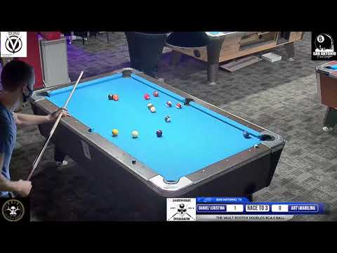 Daniel Cristina Schneider vs Art Sarkis Marilina Nieves \ The Vault Jack /Jill BCA 8 Ball 2/21