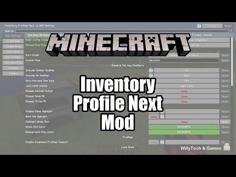 Unbelievable Minecraft Mod: Item Scroller & Inventory Profile! | WillyTech & Games Part 1