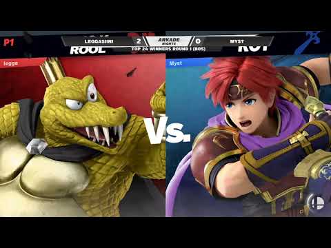 Arkade Nights #1 Top 24 Winners Round 1 - Myst (Roy) Vs. leggasiini (King K. Rool)