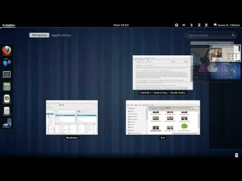 GNOME 3：創建工作空間 (GNOME 3: Creating a Workspace)