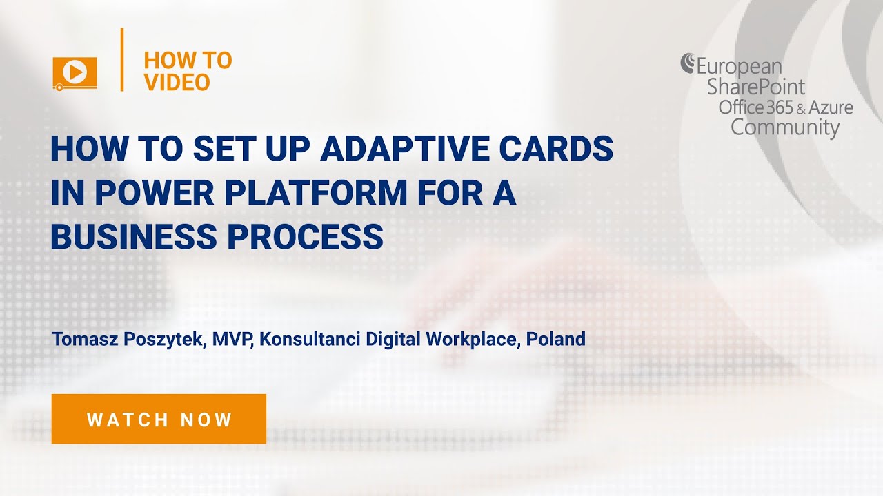 How to set up Adaptive Cards in Power Platform for a Business Process