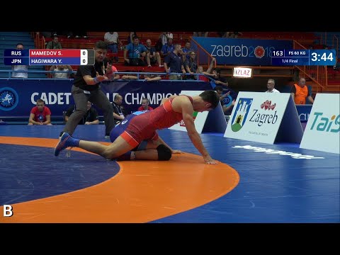 1/4 FS - 60 kg: S. MAMEDOV (RUS) v. Y. HAGIWARA (JPN)