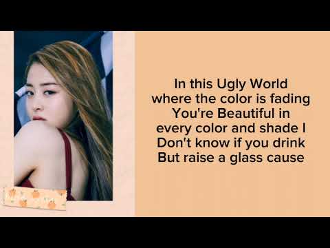 Raise y_our glass lyrics(karaoke)  —Huh Yunjin
