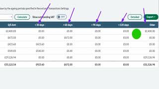 How to Change the Periods on Aged Debtors & Credits (Sage Accounting)