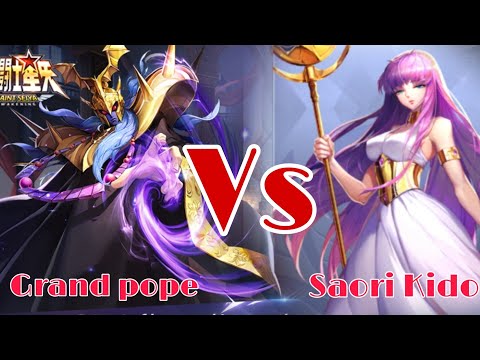 SAINT SEIYA AWAKENING - DARK VS LIGHT GRAND POPE VS SAORI KIDO