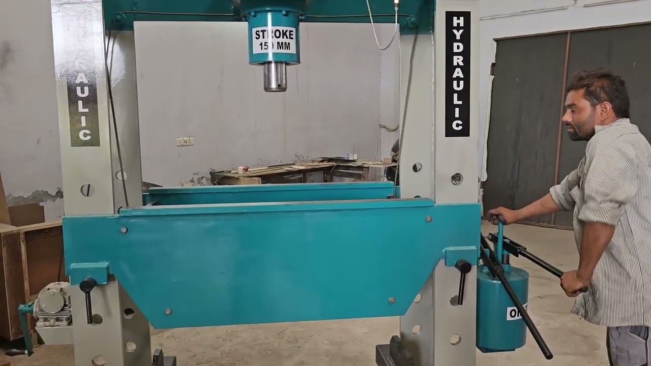 Hydraulic Press Machine 100 Tons - OM Brand, Press Machine Manufacturer In India