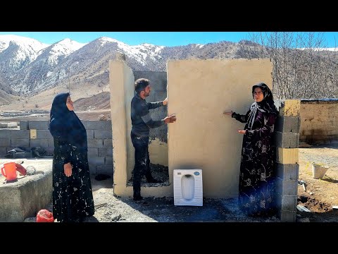 A day to build a house and live in the village🏡