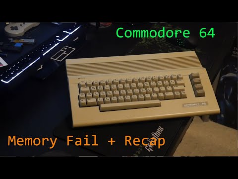 C64 Repair - Memory Fail and Recap