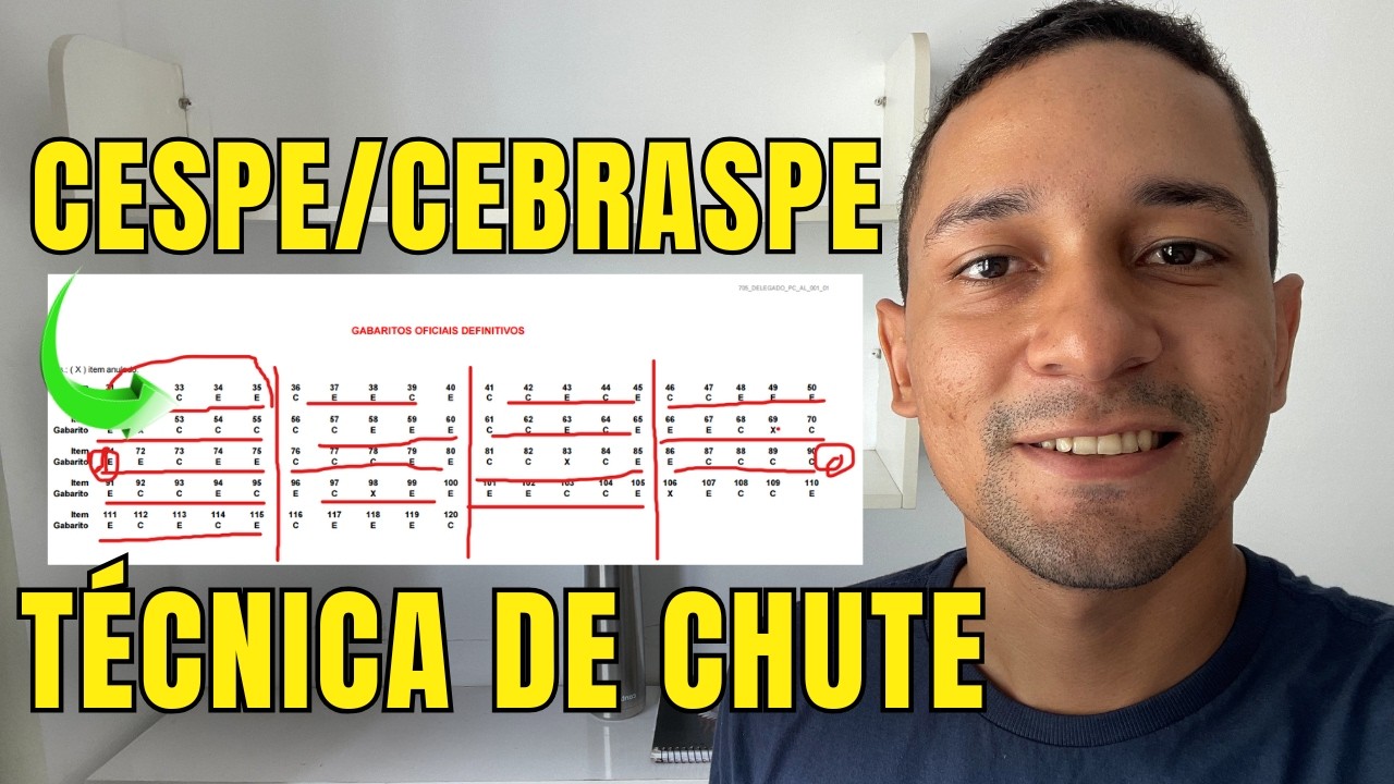 Como Passar nas Provas da Banca CEBRASPE em 2024 [A Melhor Técnica de Chute]