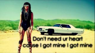 Natalia Kills - Break You Hard - Lyrics On Screen