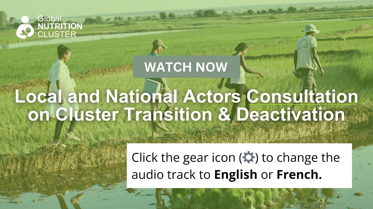 Local and National Actors Consultation on Cluster Transition & Deactivation