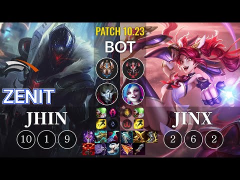HLE Zenit Jhin vs Jinx Bot - KR Patch 10.23