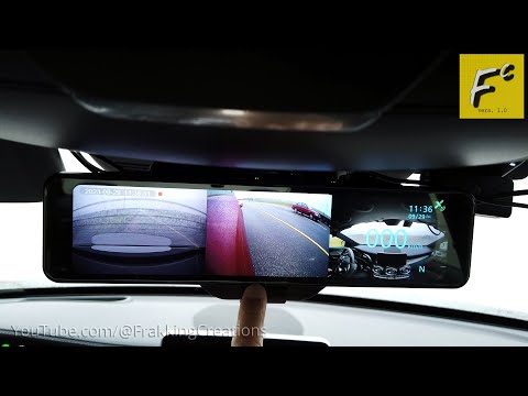 Rear view Mirror dash cam with Side camera & Backup camera - Akeeyo 360 dashcam tested