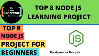Download the video "Top 8 Node JS Project For Begineer | Beginner Project Ideas Node JS | Code Generator | CG"