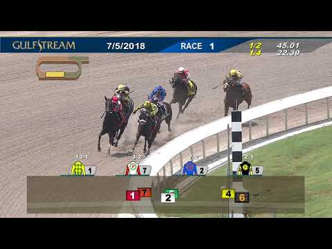 Gulfstream Park Carrera 1 - 5 de Julio 2018