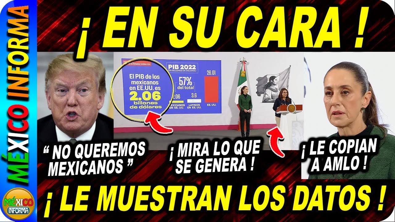 EN SU CARA: LA PRESIDENTA LE MUESTRA A TRUMP LOS DATOS DUROS. MIRA LO QUE SE DIO A CONOCER.