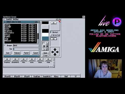 Amiga 600 Noodling - DPaint and AMOS