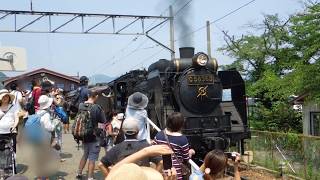 preview picture of video 'SLパレオエクスプレス 長瀞駅発車 C58 363 steam locomotive'