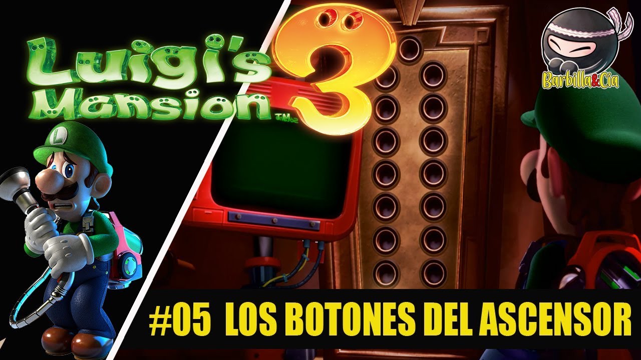 LUIGI'S MANSION 3 - GUÍA 100% | #05 Los botones del ascensor | Nintendo Switch