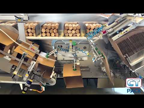 CT Pack: Secondary Packaging Line for Flow-wrapped Slugs of Round Biscuits